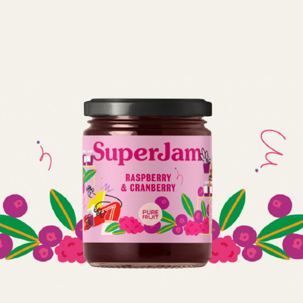 SuperJam Raspberry & Cranberry 212g